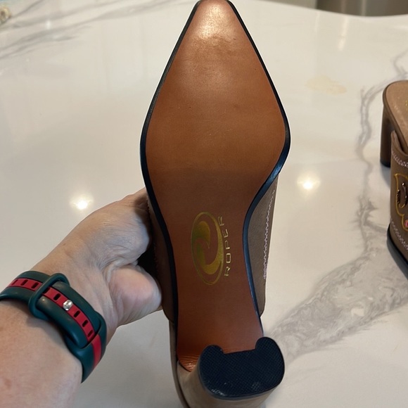 Roper NWOT Leather Mule Size 9 - Picture 7 of 9
